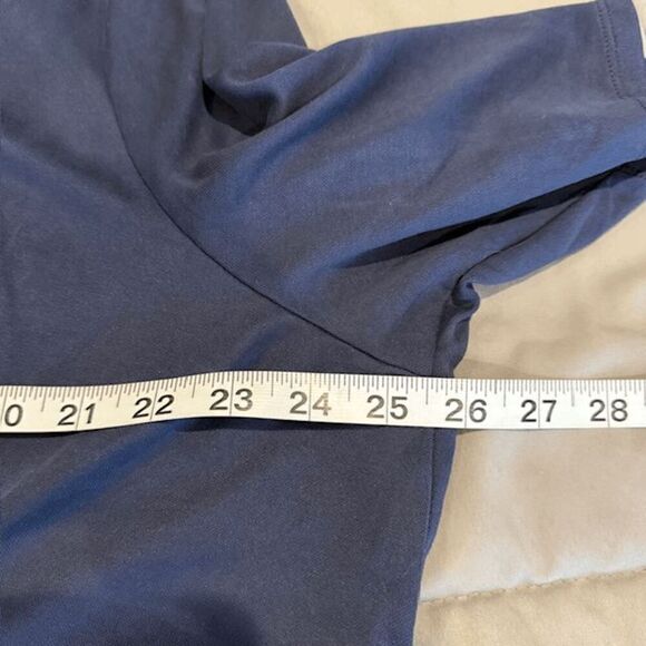 H by Halston Ruched Waist Dress Navy Blue Lightweight Flowy Flattering Size 2X - Picture 7 of 9